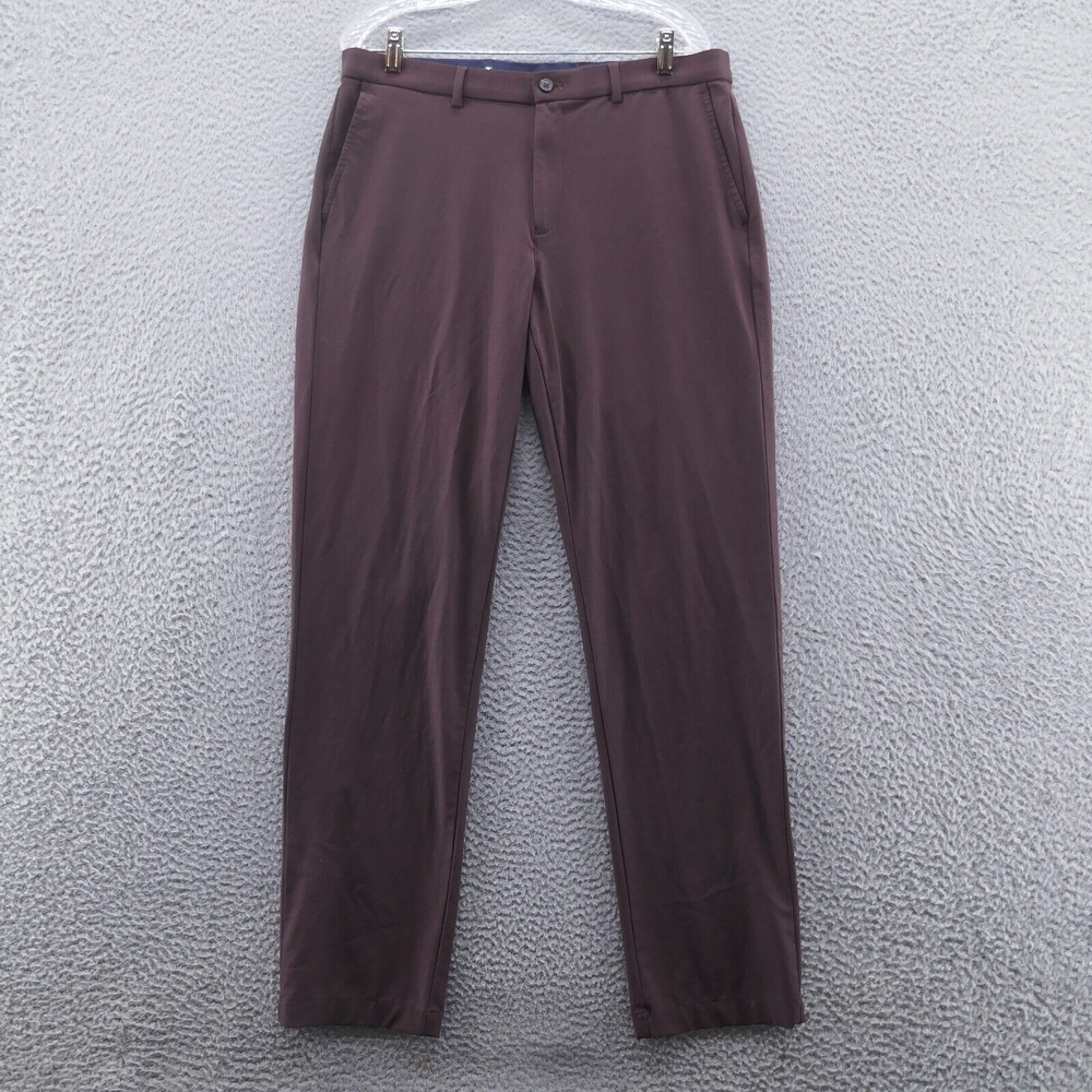 Ralph Lauren Men‎ Performance Flex Pants 34x32* Brown Mid Rise Stretch Nylon LRL